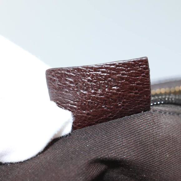 GUCCI GG Canvas Web Sherry Line Shoulder Bag Beige Red Green 181092 Auth 71918 - Picture 12 of 16